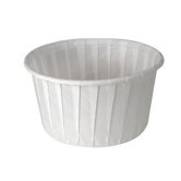 Treated Souffl&eacute; Paper Portion Cup in White