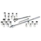 26 Piece Socket Sets - set skt 26 pc. 1/2" dr.