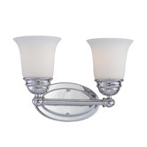 Bella Two Light Bath Lamp in Chrome