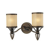 Longitude  Vanity Light in Painted Bronze