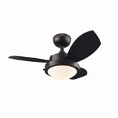 30" Wengue 3 Blade Ceiling Fan
