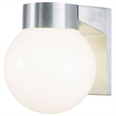 Exterior  Wall Lantern in Brushed Aluminum