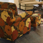 Hartwell Velvet Chair and Ottoman