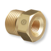 CGA300 Male X 1/4" NPT Female Valve Outlet