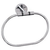 Smoke Rings Towel Ring in Polished Chrome