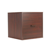 Cube 15" Single Drawer Storage Cube in Cherry