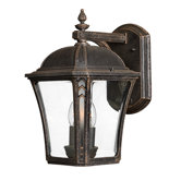 Wabash  13" x 8.25" Outdoor Wall Lantern in Mocha
