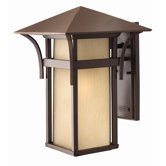 Harbor Outdoor Wall Lantern in Anchor Bronze with Energy Saving Option