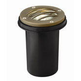 Hardy Island 20W One Light Outdoor Well Light in Matte Bronze