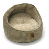 Hooded Cat Bed in Tan