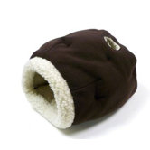 Cat Cave Cat Bed in Chocolate/Sheepskin