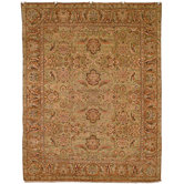 Old World Light Green/Gold Agra Rug