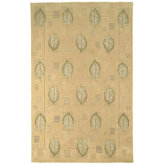 Berkeley Beige Leaves Rug