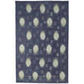 Berkeley Blue Leaves Rug