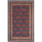 Classic Black/Dark Red Rug