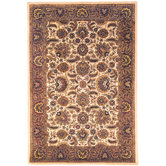 Classic Ivory/Red Tabriz Rug
