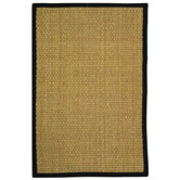 Natural Fiber Natural/Black Rug