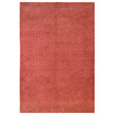Tibetan Greek Key Rust Rug