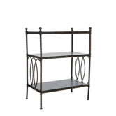 Marshal Three Tier Stand in Distressed Walnut