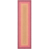 Braided Pink/Beige Rug