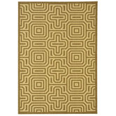 Courtyard Brown/Natural Geometric Rug