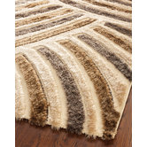Miami Shag Beige/Multi Rainbow Rug