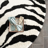 Florida Shag Ivory/Black Rug