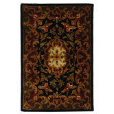 Classic Black / Green Rug