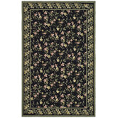 Wilton Black / Green Rug