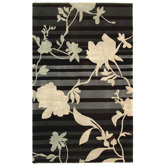 Rodeo Drive Black Floral Rug