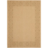 Courtyard Natural/Gold Floral Rug