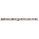 Titanium  Wall Fixture with Frosted Glass in Brushed Steel