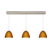 Vila 3 Light Pendant with Bar Canopy