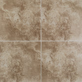 Casa Loma 20" x 20" Floor Tile in Brown Velvet