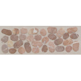 Riverstone 4" x 12" Pebble Decorative Border in Cotto