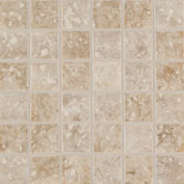Steppington 2" x 2" Decorative Mosaic in Baronial Beige and Traditional Taupe Blend