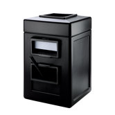 Square Windshield Center Waste Bin