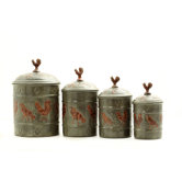 Rooster Fresh Canister (Set of 4)