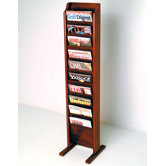 Free Standing Ten Pocket Magazine Rack
