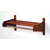 Coat and Hat Rack with Chrome Bar