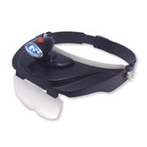 MagniVisor Deluxe LED Lighted Head Visor Magnifier with Multiple Magnifications