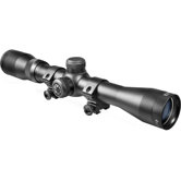 4x32 Plinker-22 Riflescope, Black Matte, 30/30, with 3/8" Dovetail Rings, Clam