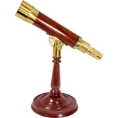 15-45x50 Spyscope, Anchormaster Telescopes with Mahogany Desktop Pedestal