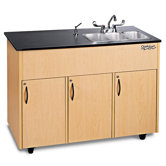 Advantage 3 Portable Storage Cabinet with Triple Sink  NSF Certified