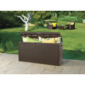 Rattan Style 70 Gallon Deck Box