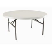 60" Round Commercial Grade Table in Almond