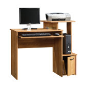 Beginnings Office Computer Desk with Elevated Shelf