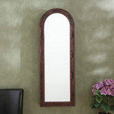 Fenwick Wall Mount Jewelry Armoire - Dark Cherry