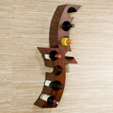 Cresent 8 Bottle Wall Mounted Wine Rack