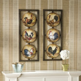 Berkshire Two Piece Rooster Wall Panel Set